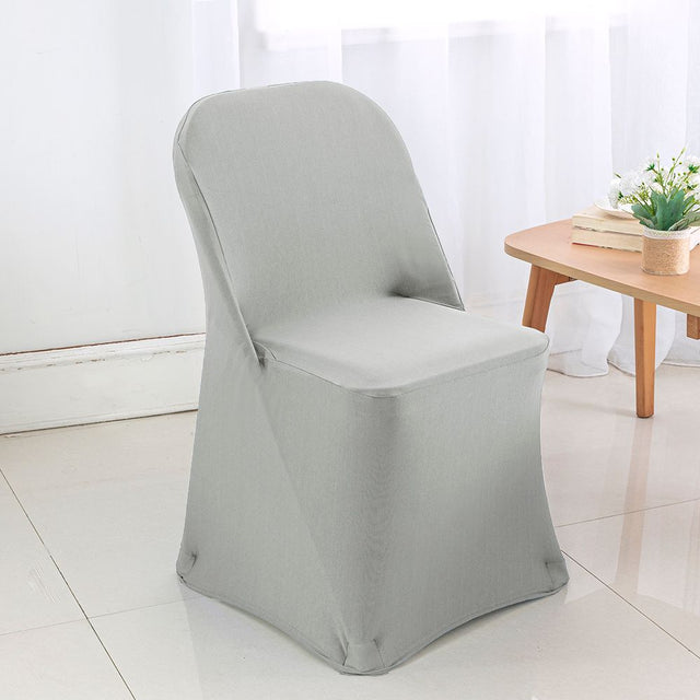 Spandex Folding Chair Cover Silver