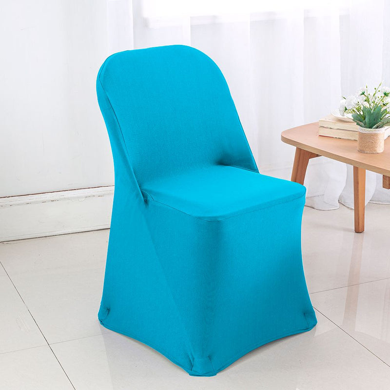 Spandex Folding Chair Cover Turquoise