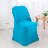 Spandex Folding Chair Cover Turquoise