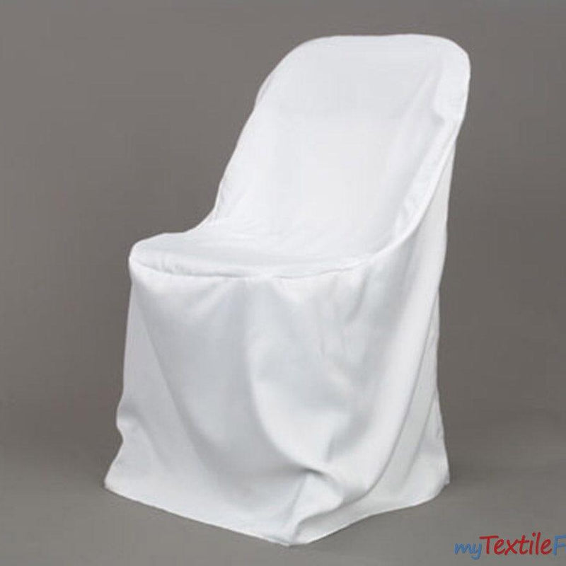 Polyester Folding Chair Cover - 100 Percent Polyester Fabric - Solid, 34" Chair Back, 21" Wide X 18" Tall, 19" Wide X 16" Length, 18" Tall From Ground (By Piece)