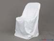 Polyester Folding Chair Cover - 100 Percent Polyester Fabric - Solid, 34" Chair Back, 21" Wide X 18" Tall, 19" Wide X 16" Length, 18" Tall From Ground (By Piece)