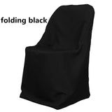 Polyester Folding Chair Cover - 100 Percent Polyester Fabric - Solid, 34" Chair Back, 21" Wide X 18" Tall, 19" Wide X 16" Length, 18" Tall From Ground (By Piece)