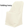 Polyester Folding Chair Cover - 100 Percent Polyester Fabric - Solid, 34" Chair Back, 21" Wide X 18" Tall, 19" Wide X 16" Length, 18" Tall From Ground (By Piece)