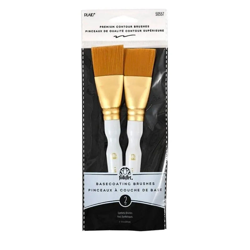 FolkArt Basecoating Brush Set (2 per Set)