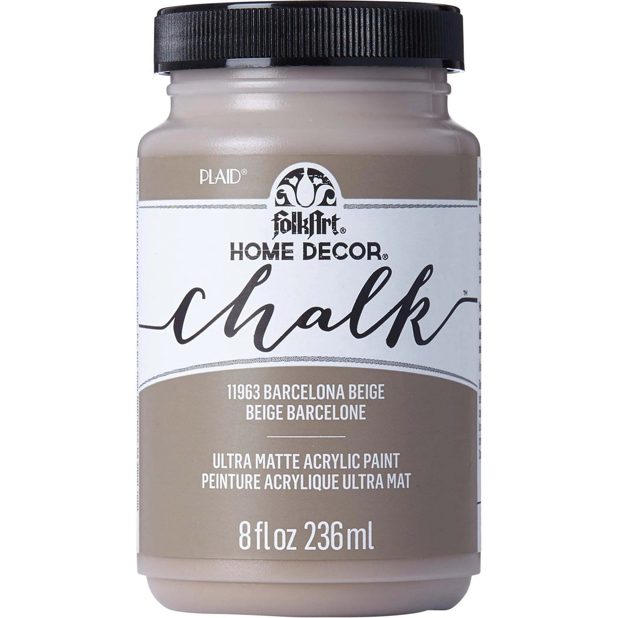 FolkArt Chalk Acrylic Paint - Barcelona Beige (8 oz Bottle)
