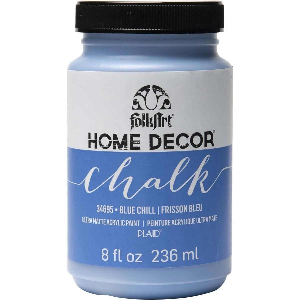 FolkArt Chalk Acrylic Paint - Blue Chill (8 oz Bottle)