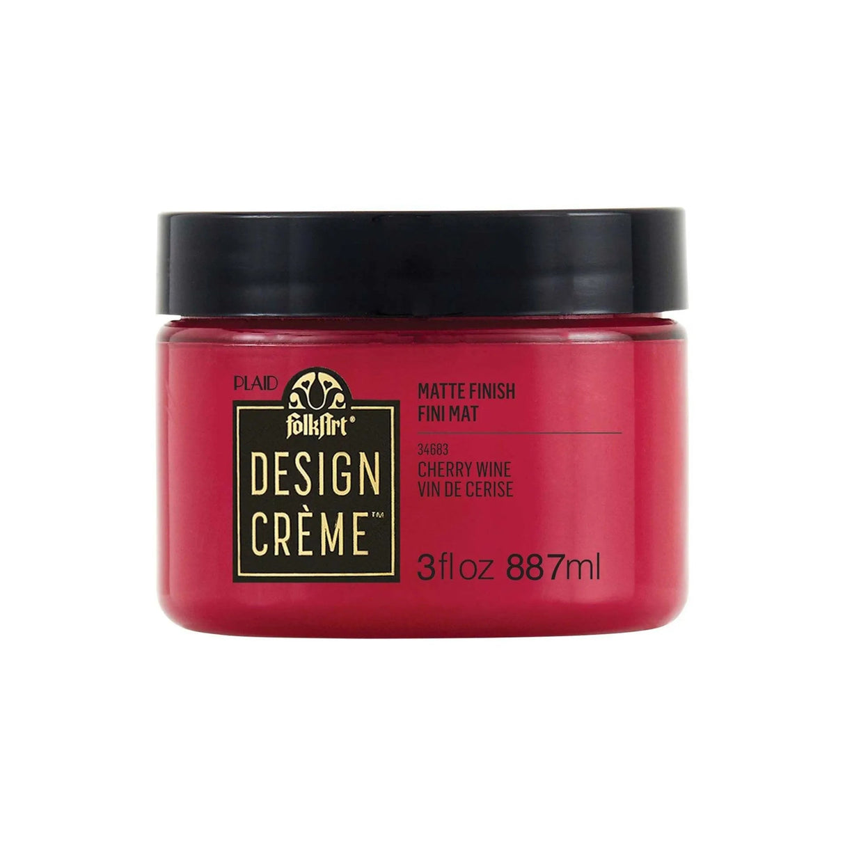 FolkArt Creme Acrylic Paint - Cherry Wine (3 oz Jar)