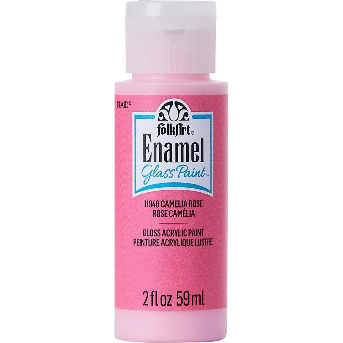 FolkArt Enamel Paint - Camelia Rose (2 oz Bottle)