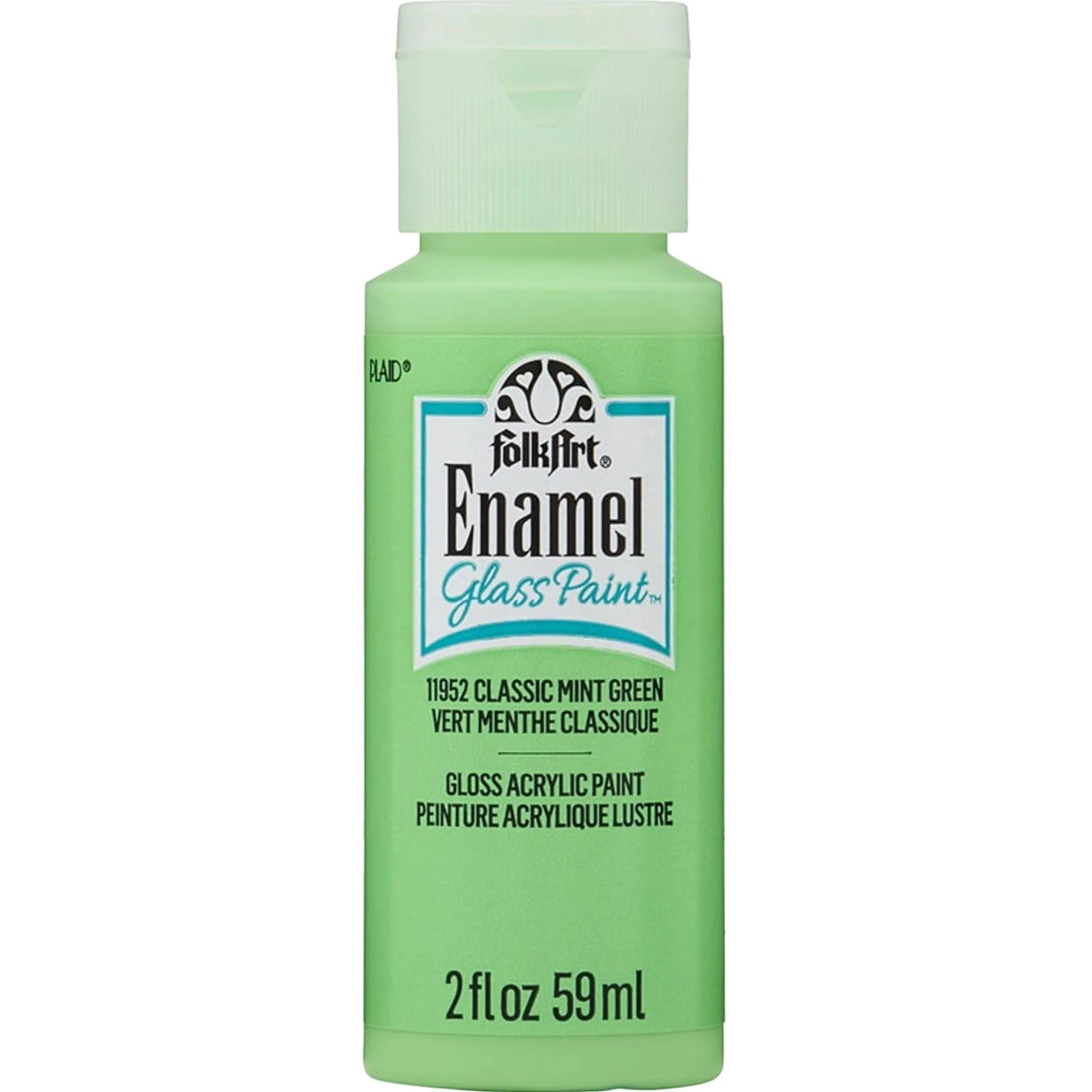FolkArt Enamel Paint - Classic Mint Green (2 oz Bottle)