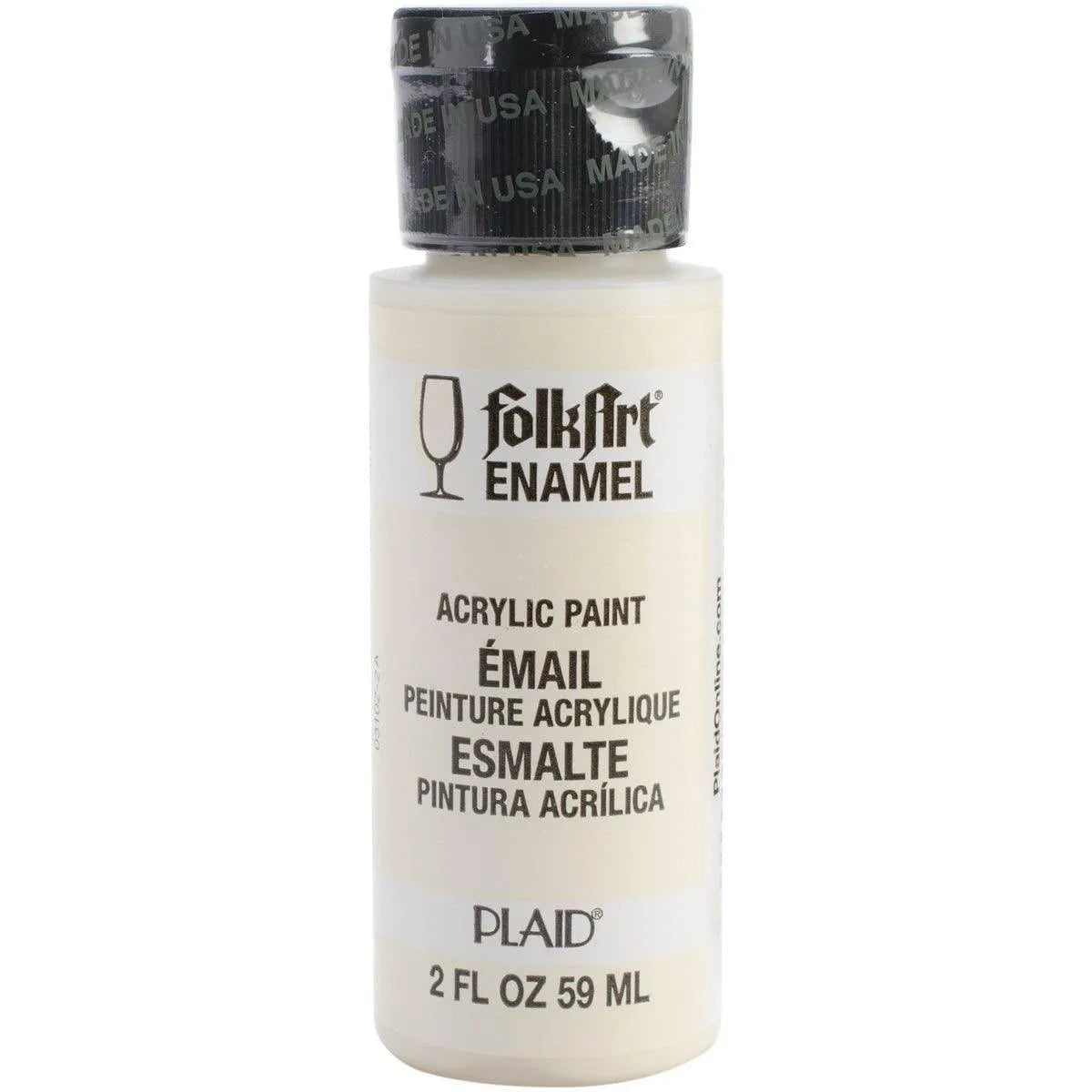 FolkArt Enamel Paint - Warm White (2 oz Bottle)