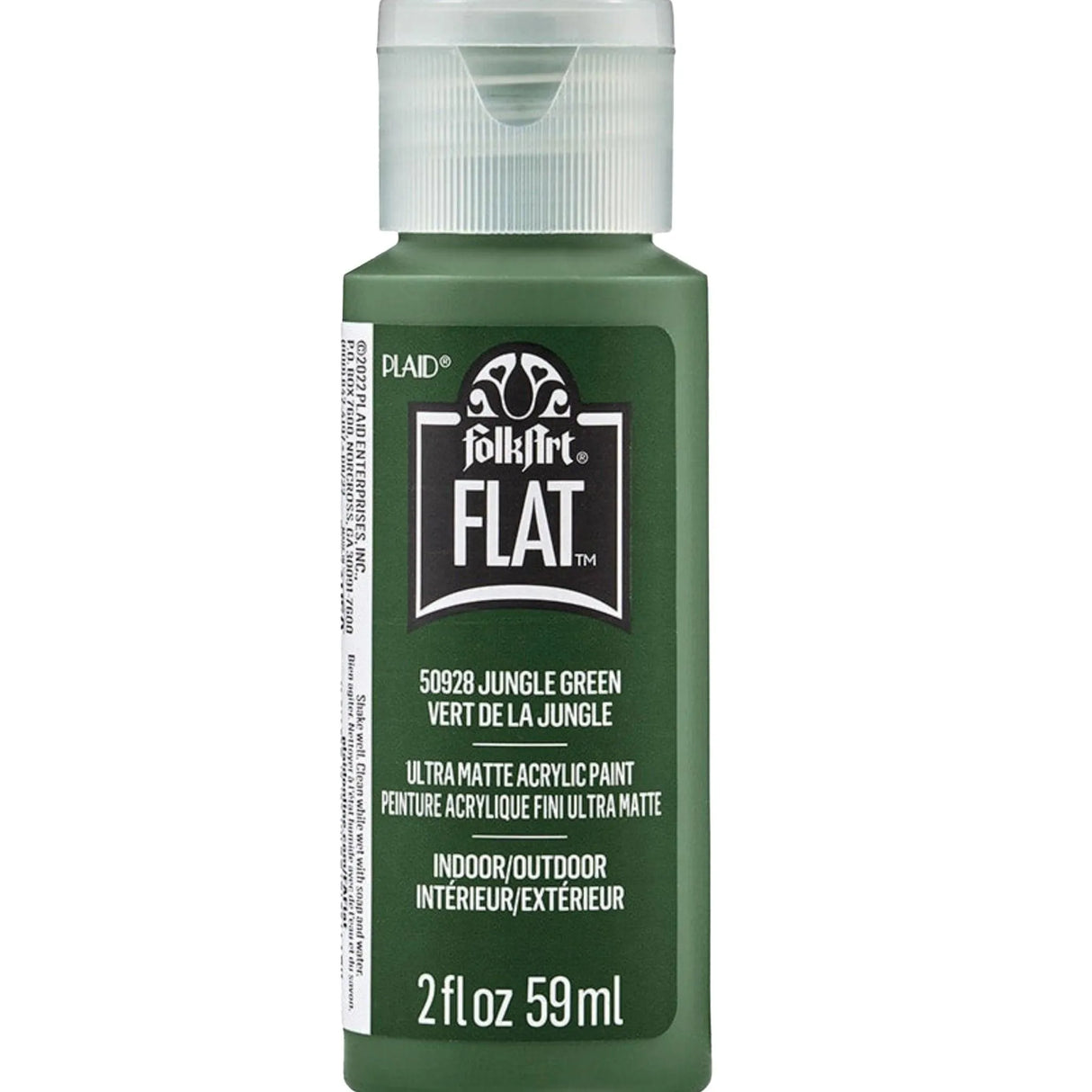 FolkArt Flat Ultra Matte Acrylic Paint - Jungle Green (2 oz Bottle)