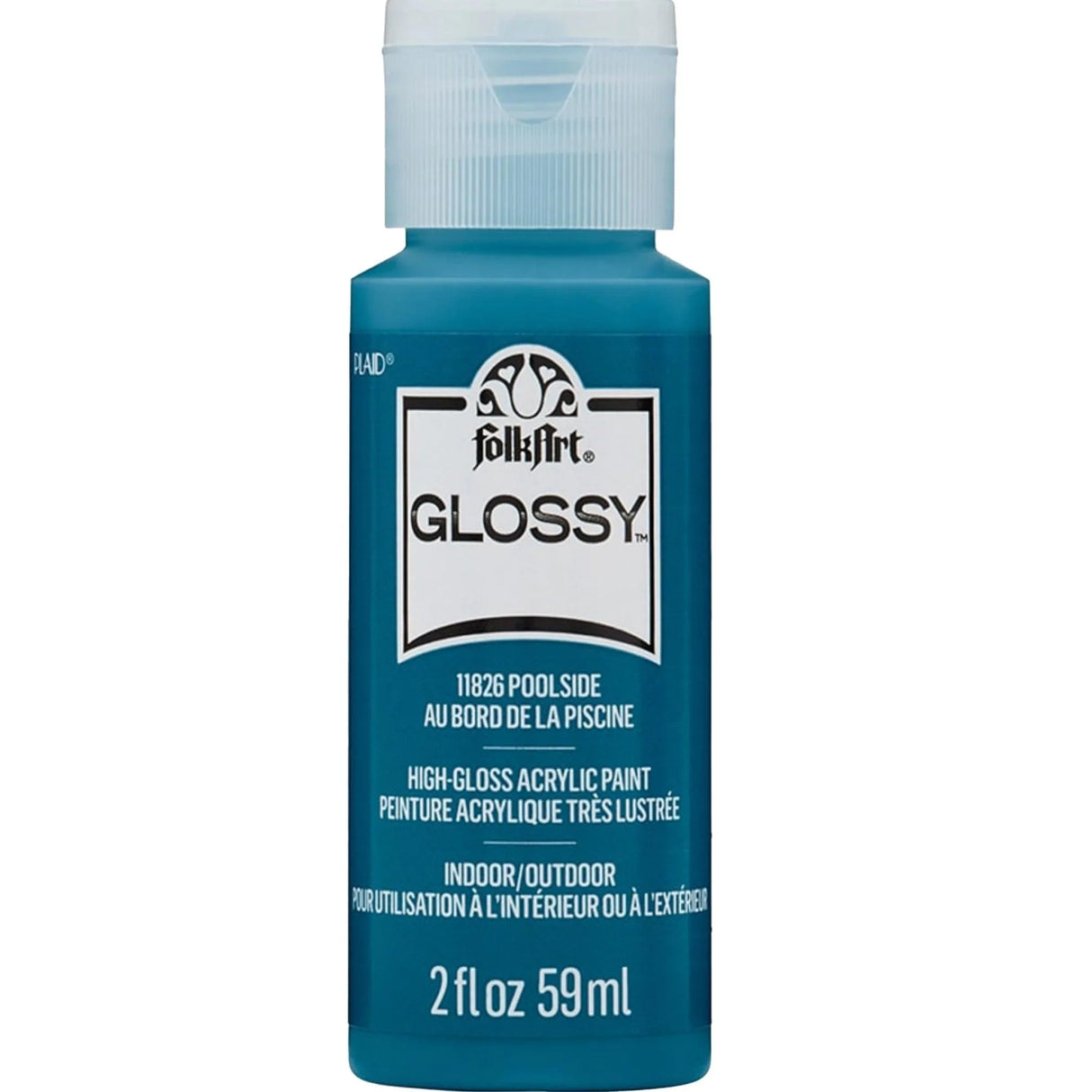 FolkArt Glossy Acrylic Paint - Poolside (2 oz Bottle)