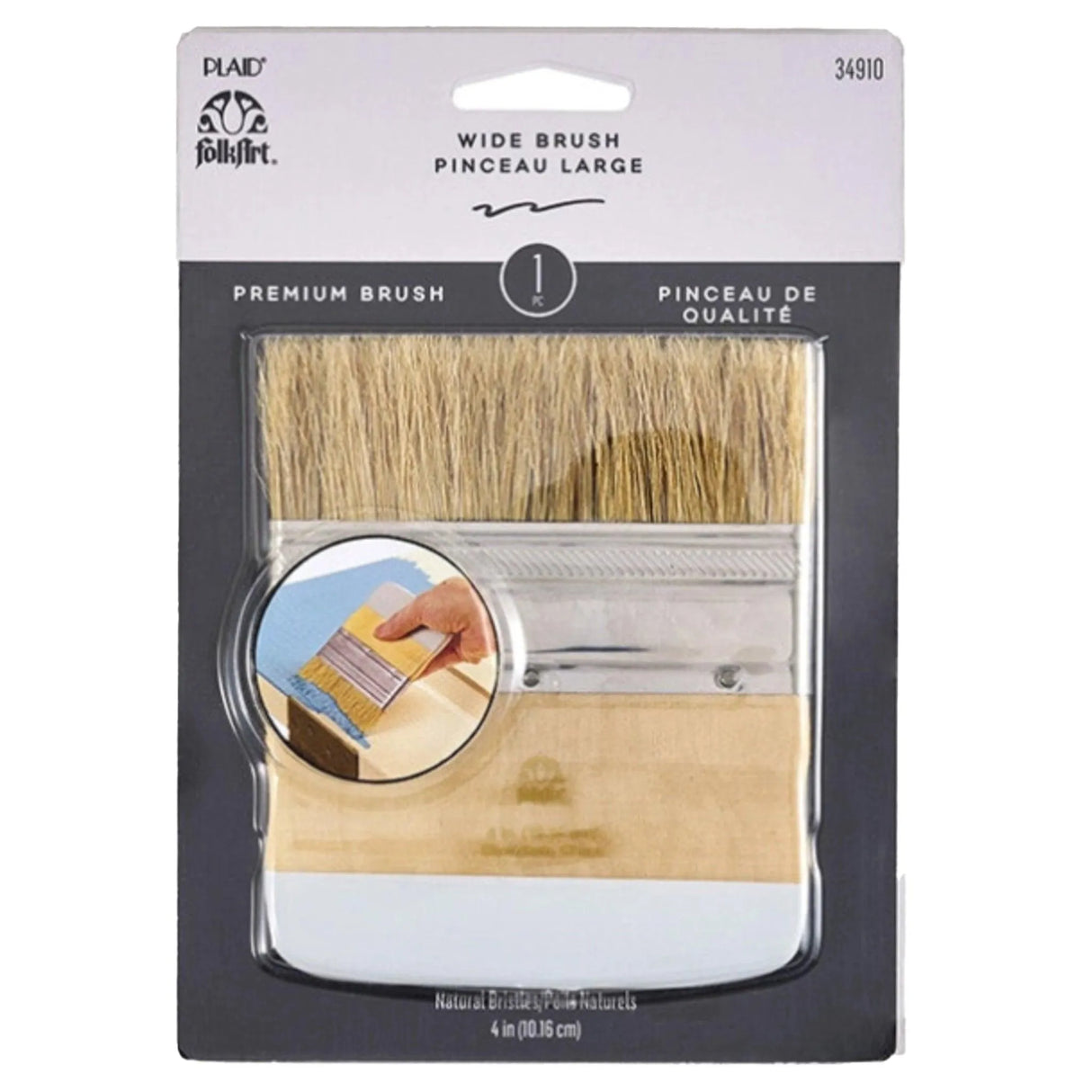 FolkArt Home Decor Brush - 4" Wide Brush