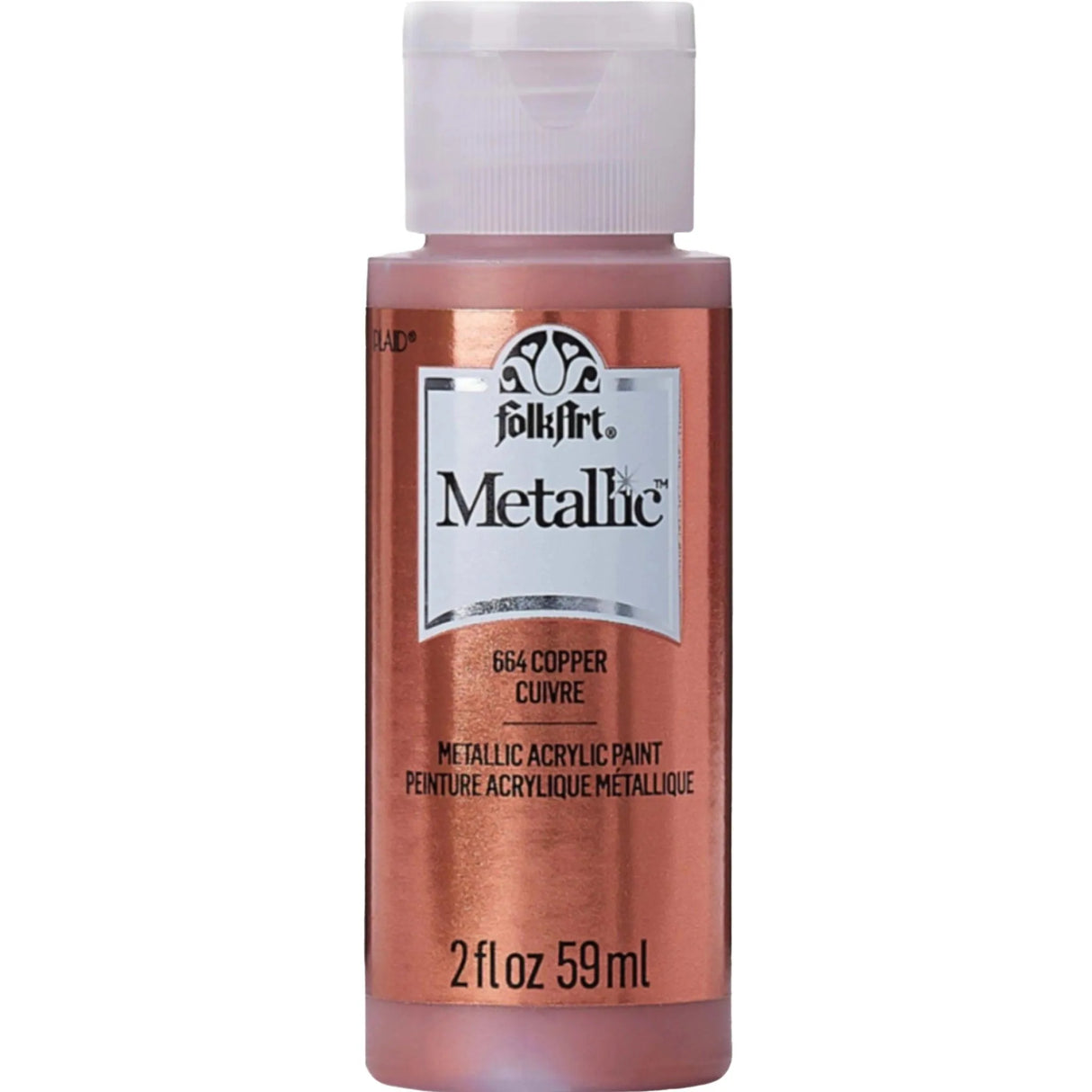 FolkArt Metallic Acrylic Paint - Copper (2 oz Bottle)