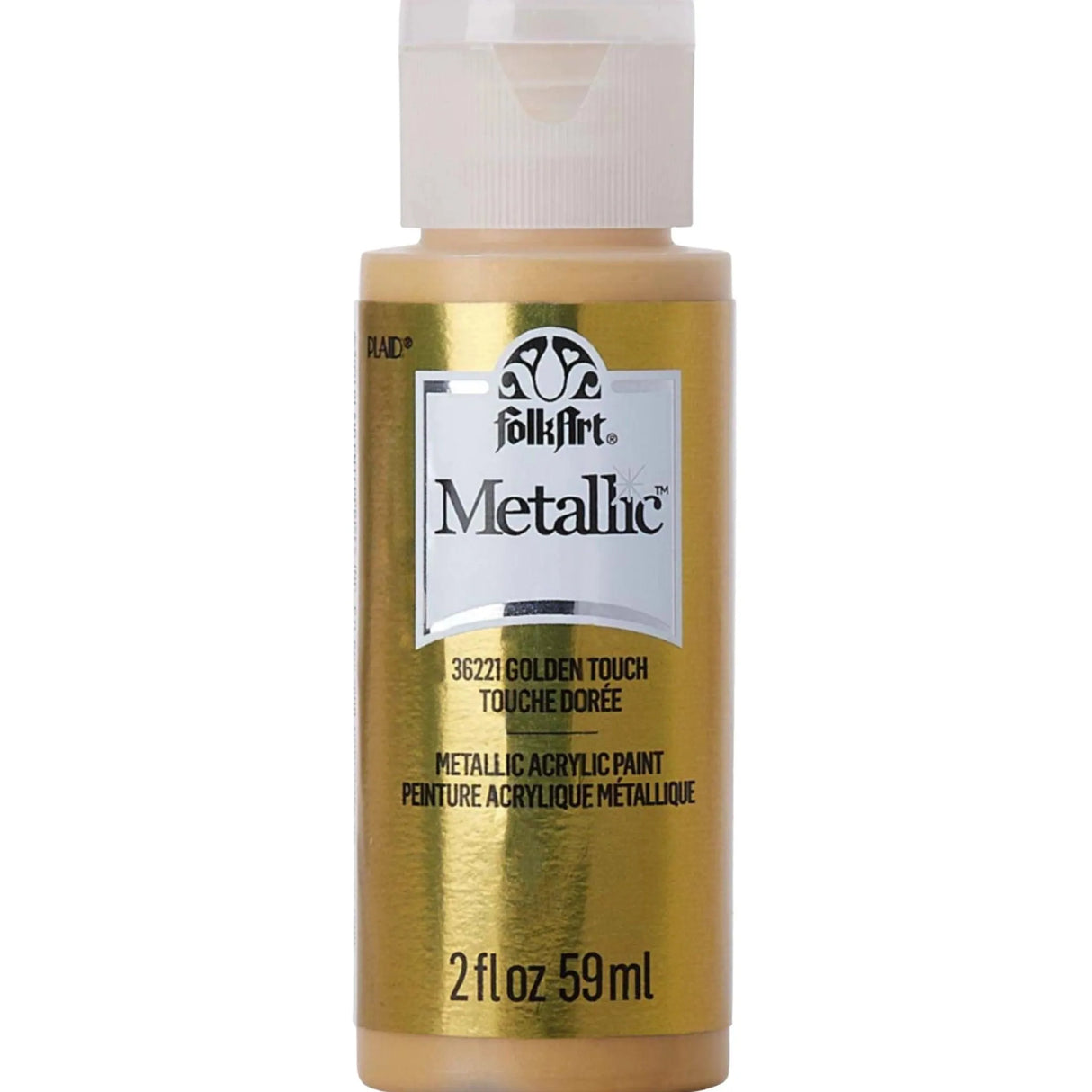 FolkArt Metallic Acrylic Paint - Golden Touch (2 oz Bottle)