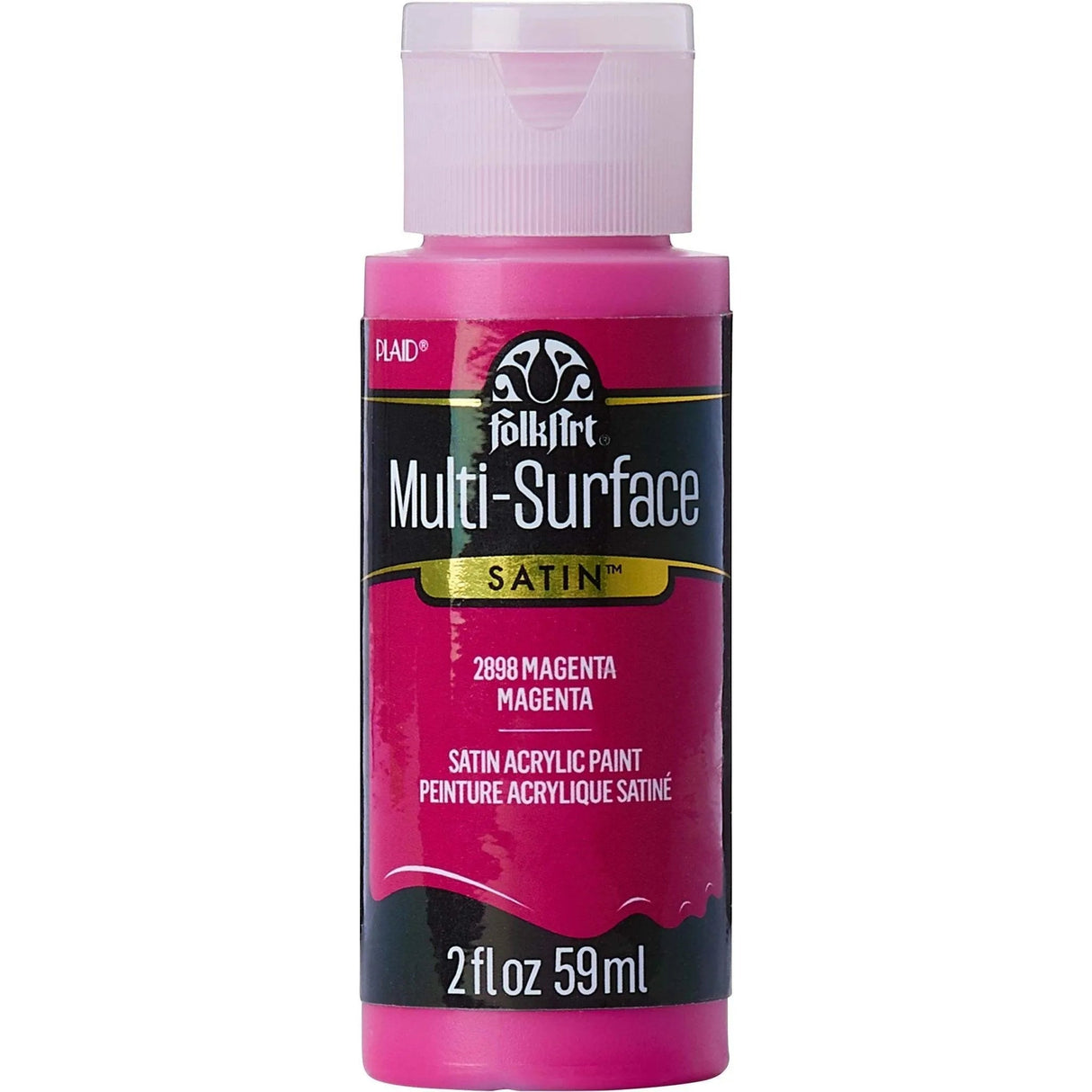 FolkArt Multi-Surface Acrylic Paint - Magenta (2 oz Bottle)