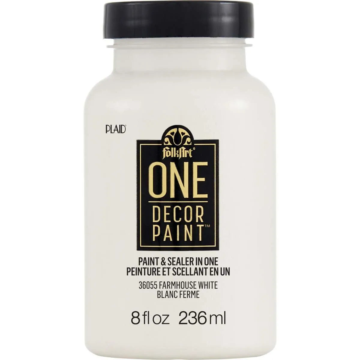 FolkArt One Decor Paint - Farmhouse White (8 oz Bottle)