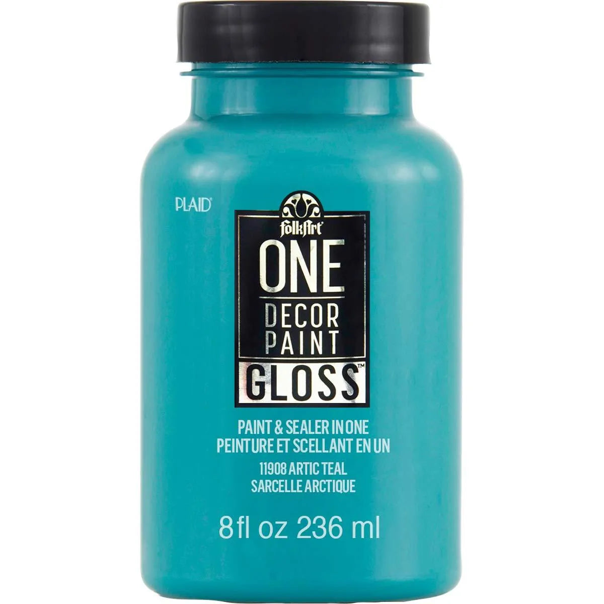 FolkArt One Decor Paint - Gloss Arctic Teal (8 oz Bottle)