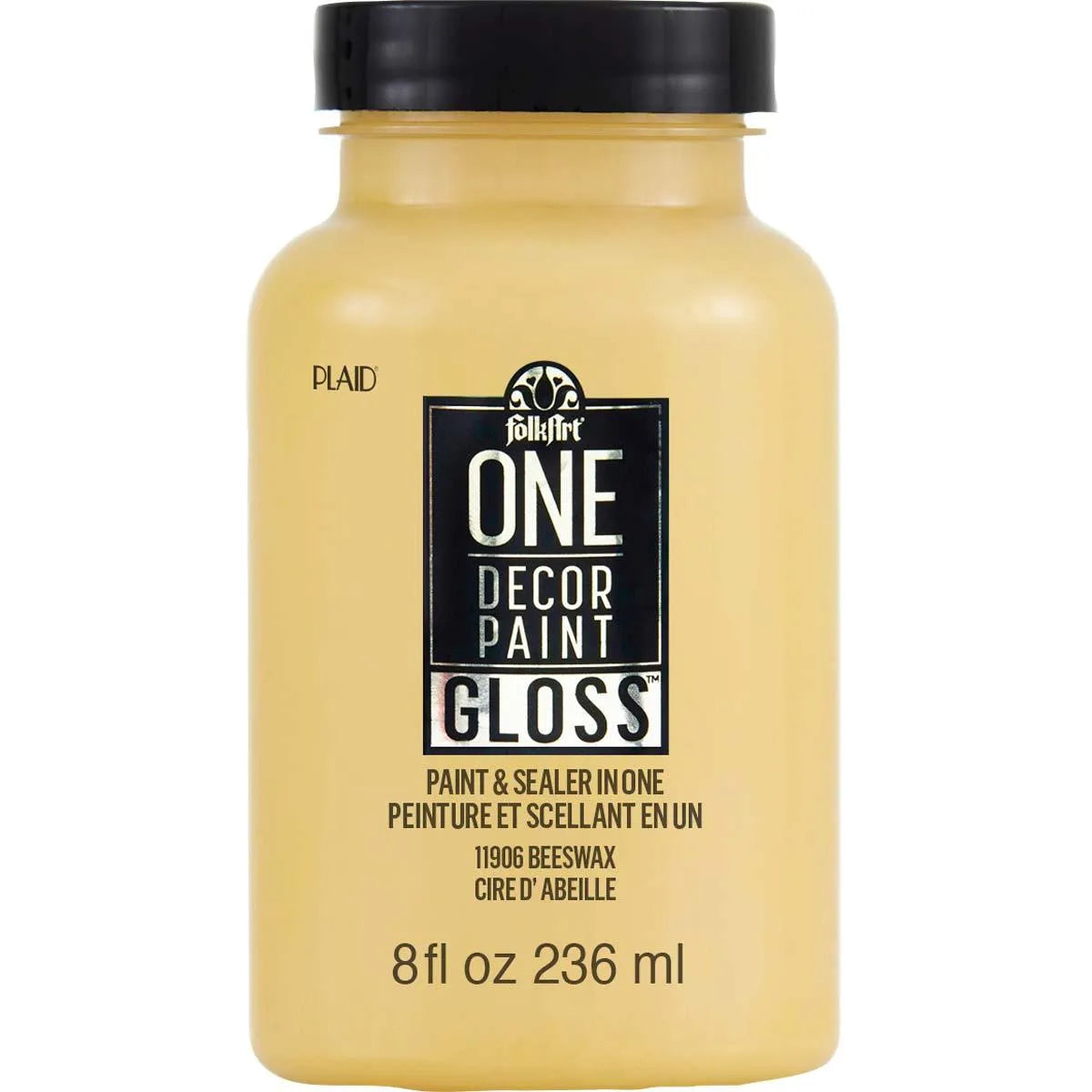 FolkArt One Decor Paint - Gloss Beeswax (8 oz Bottle)