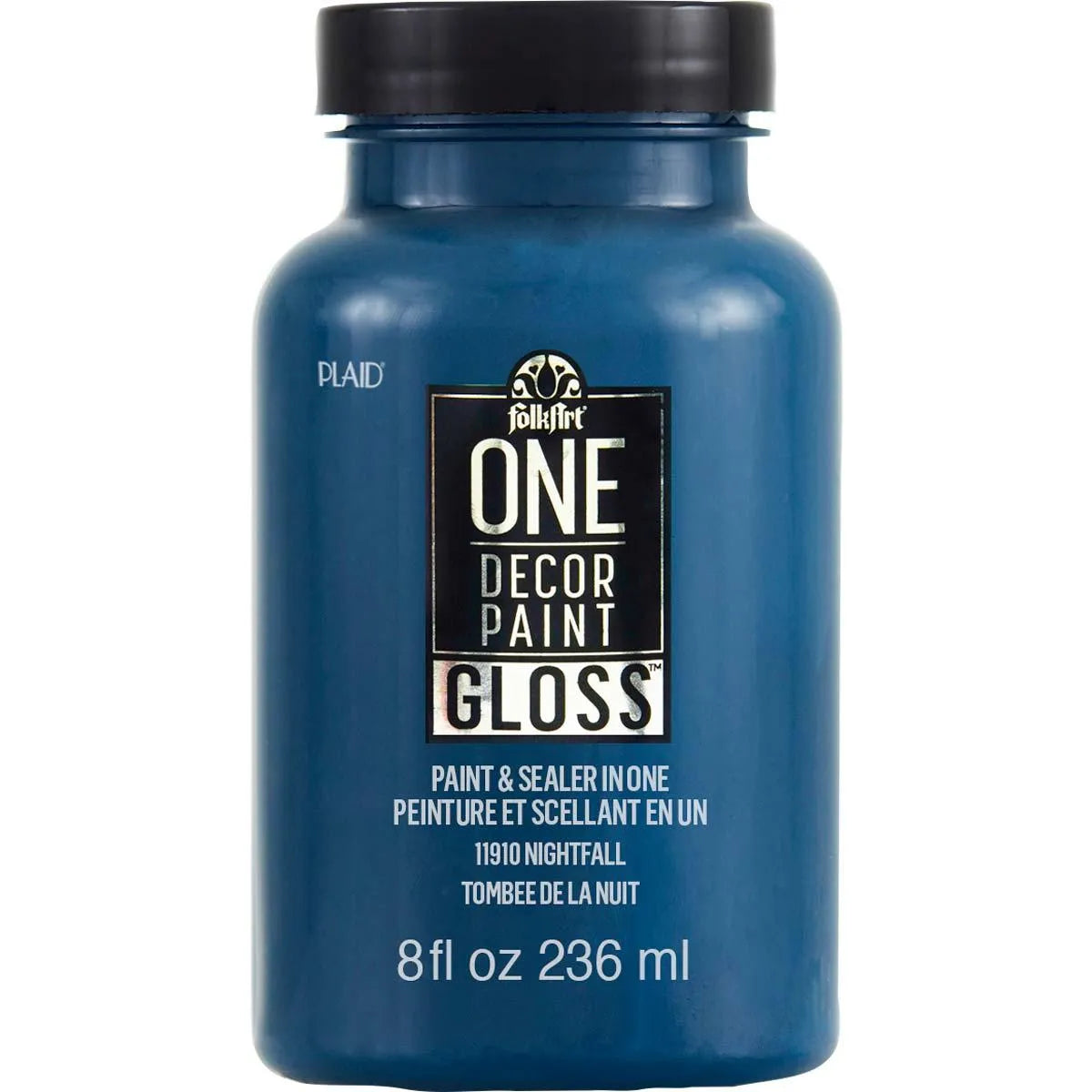 FolkArt One Decor Paint - Gloss Nightfall (8 oz Bottle)