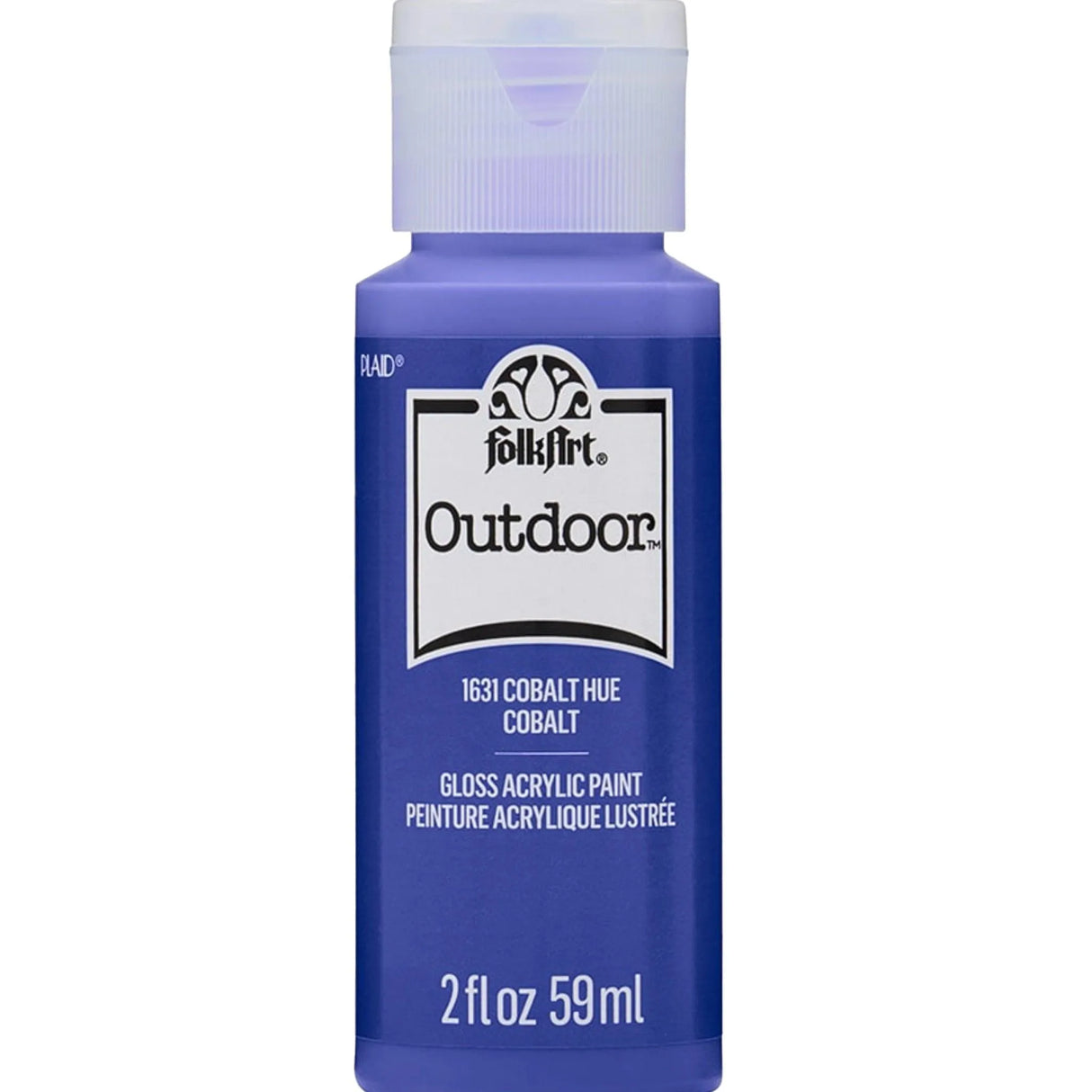FolkArt Outdoor Acrylic Paint - Cobalt Hue (2 oz Bottle)