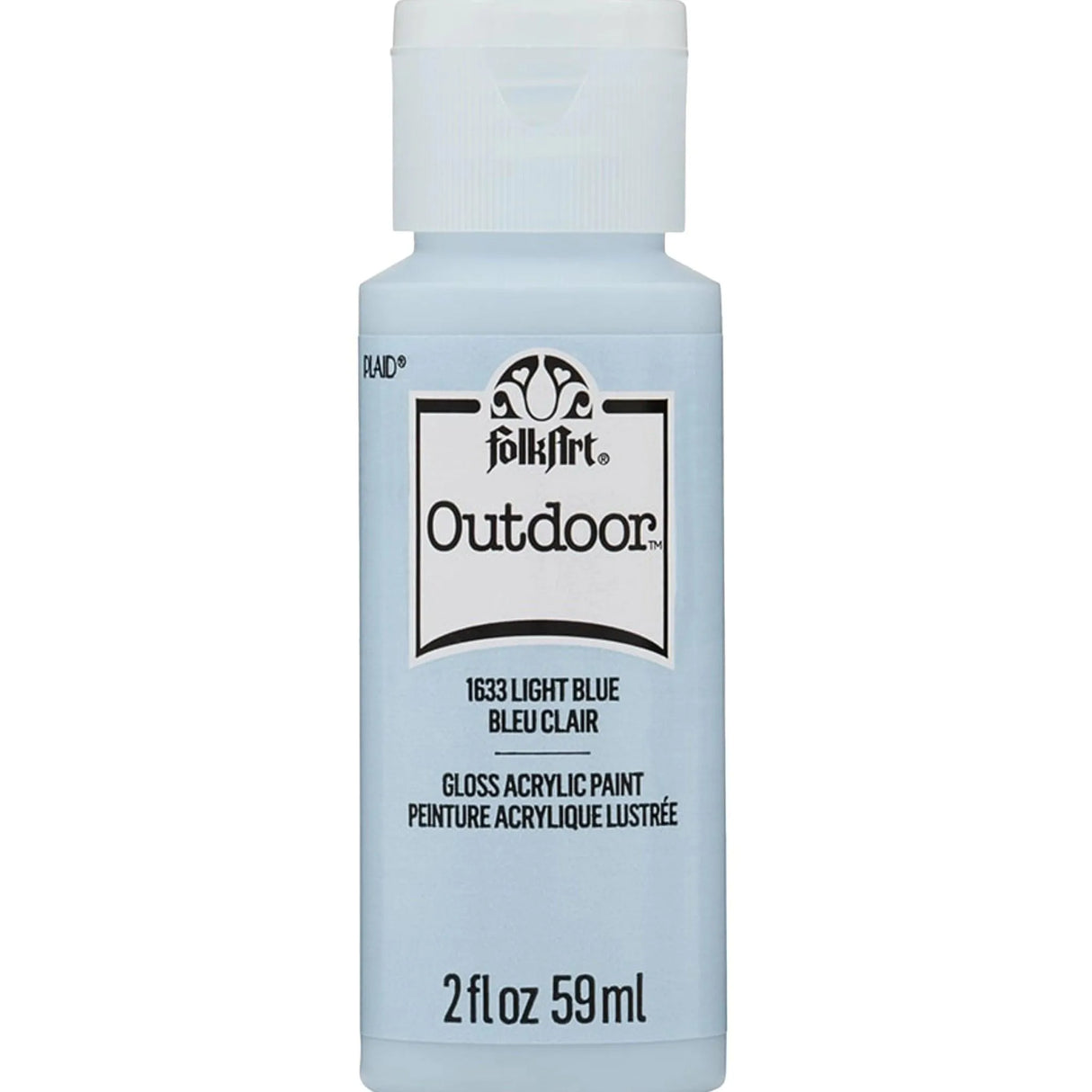FolkArt Outdoor Acrylic Paint - Light Blue (2 oz Bottle)