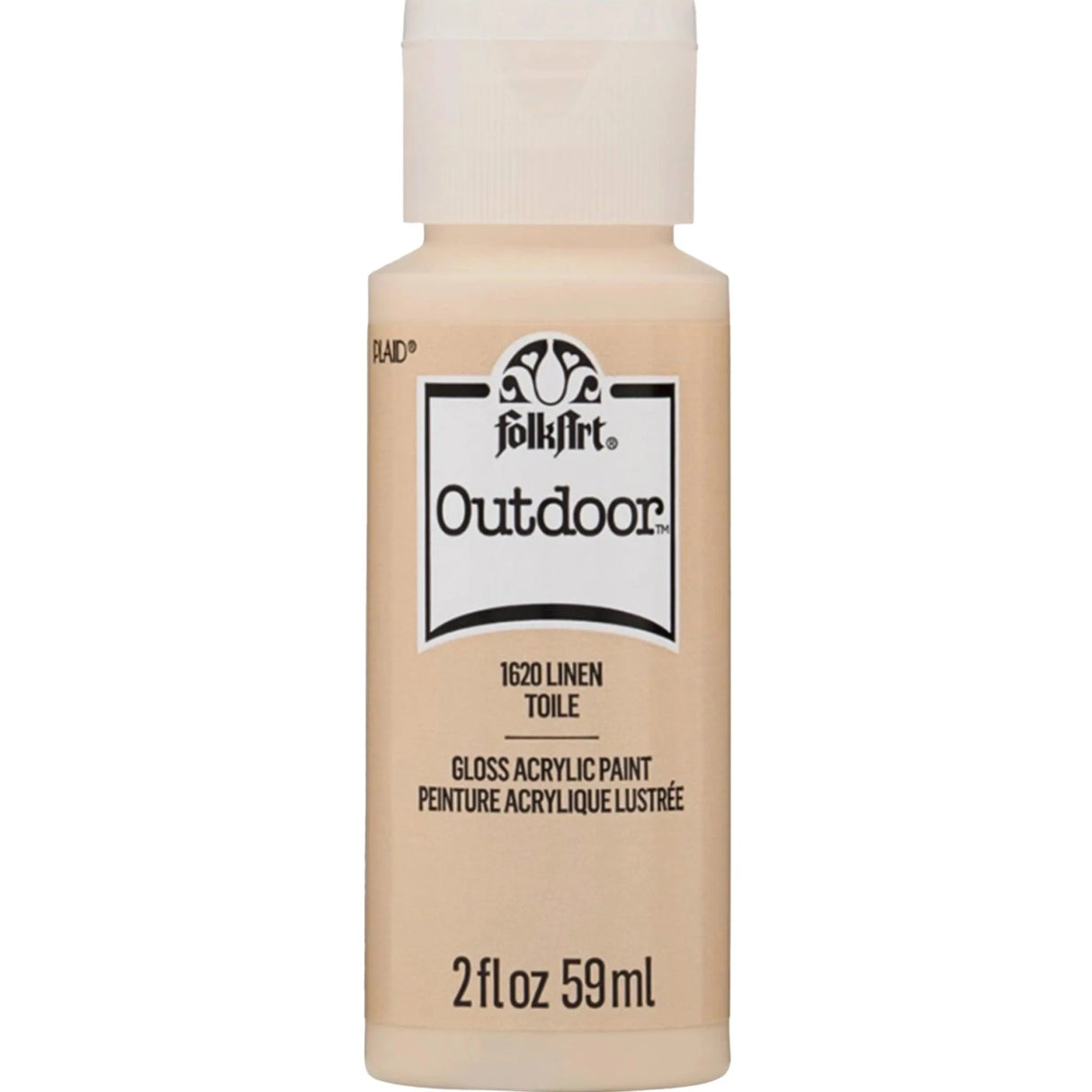 FolkArt Outdoor Acrylic Paint - Linen (2 oz Bottle)