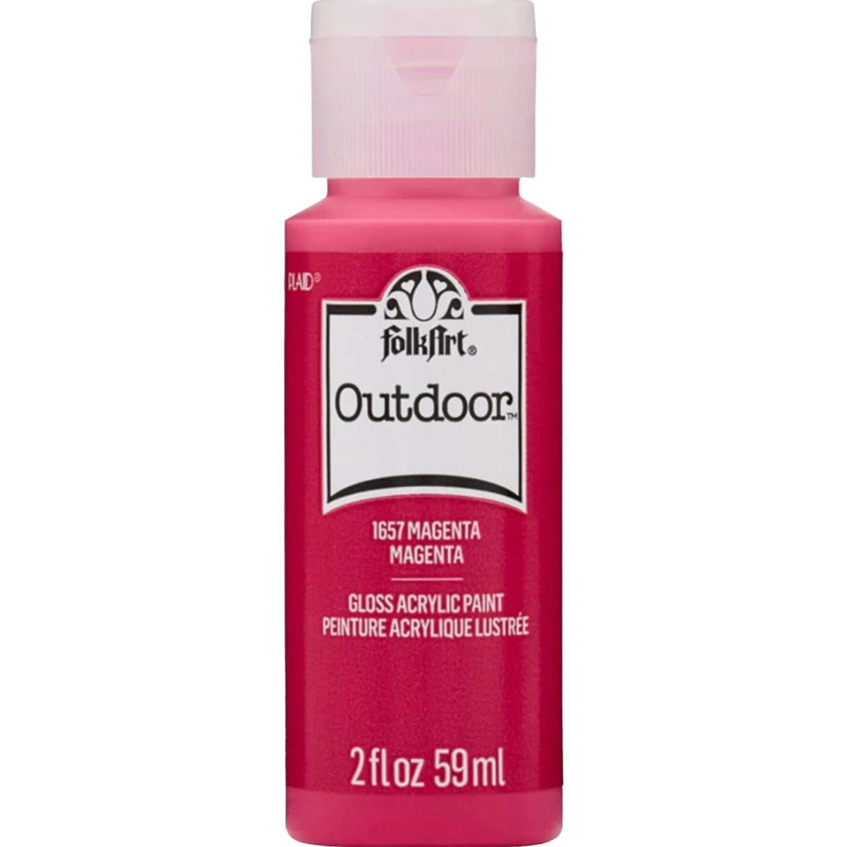 FolkArt Outdoor Acrylic Paint - Magenta (2 oz Bottle)