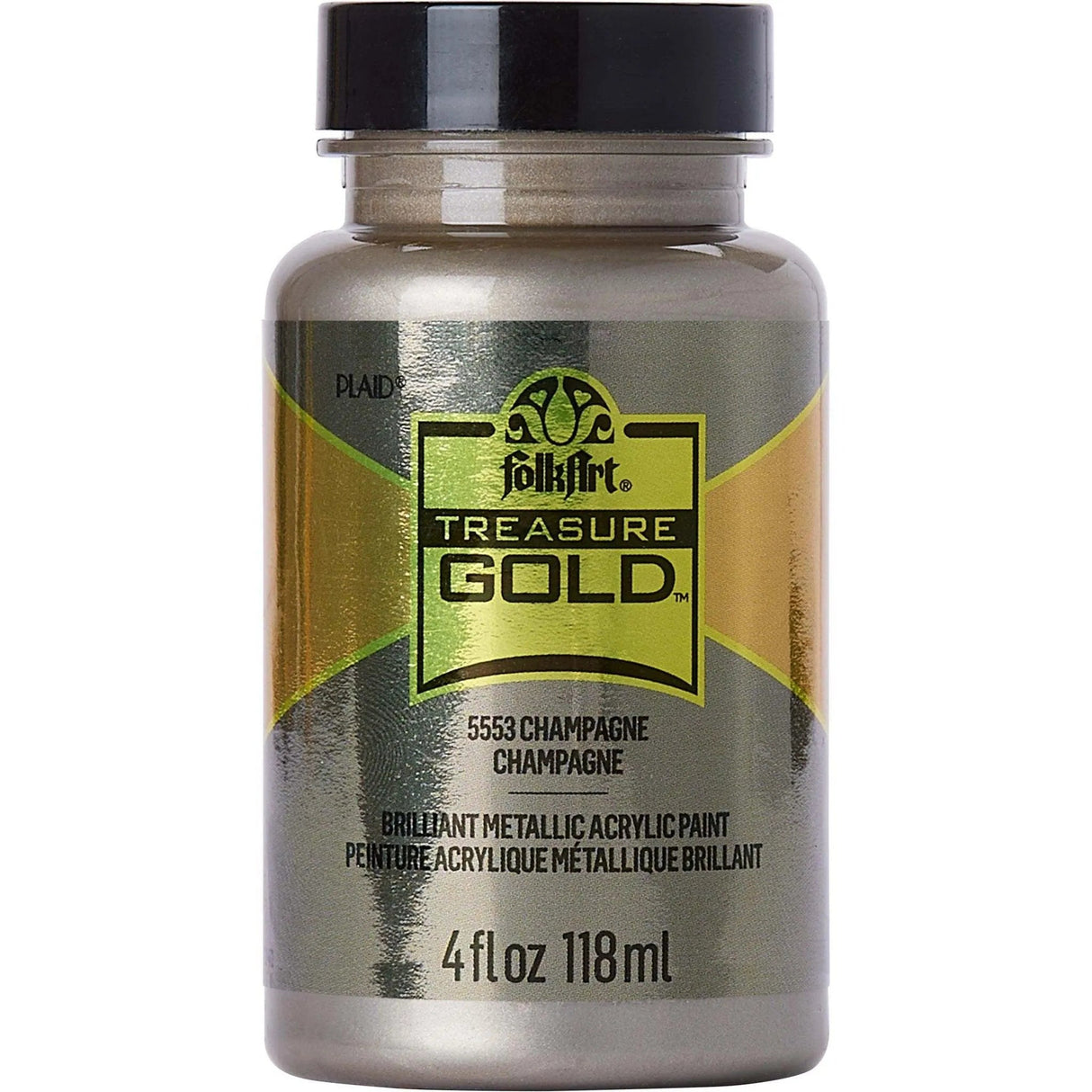 FolkArt Treasure Gold Acrylic Paint - Champagne (4 oz Bottle)