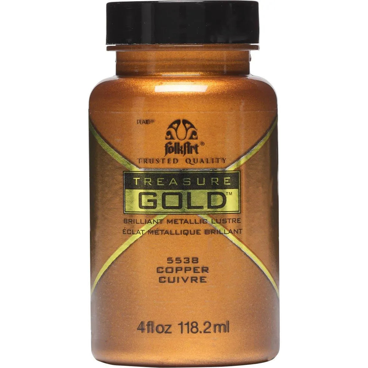 FolkArt Treasure Gold Acrylic Paint - Copper (4 oz Bottle)