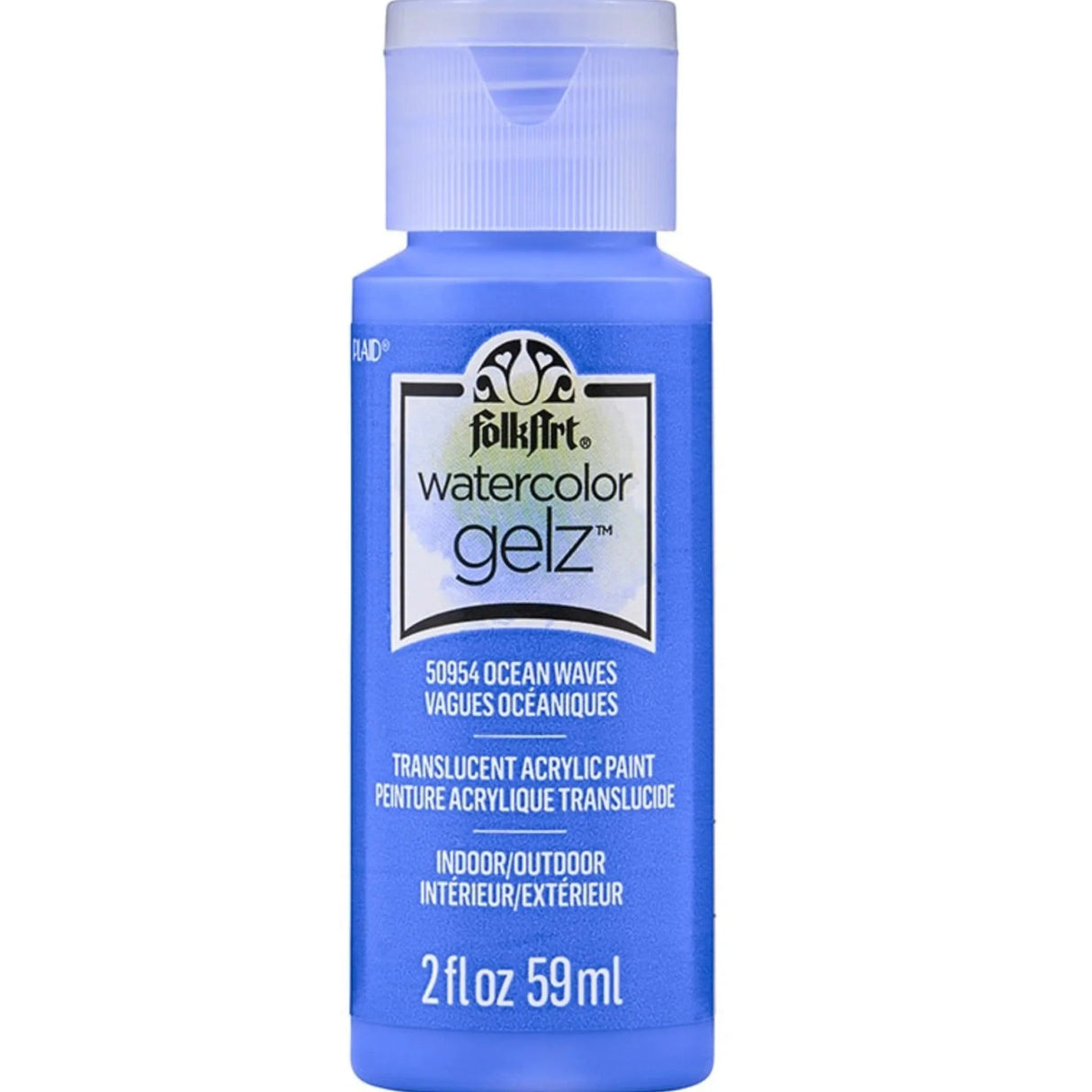 FolkArt Watercolor Gelz Acrylic Paint - Ocean Waves (2 oz Bottle)