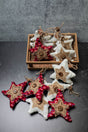 3" Knit Star Ornament W/ Box - Set of 12