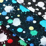 Foxy Lady Dots Nylon Spandex Fabric - Multiple Colors, Paint Splatter Dots, 58/60" Width (1 Yard)