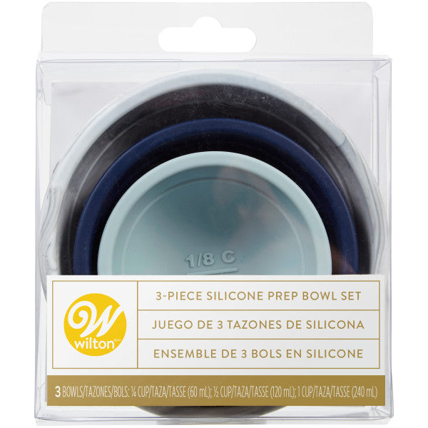 Wilton Stylish Silicone Prep Bowl Set, 3-Piece