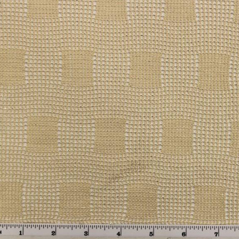 1 Yard French Mesh Lace Cream with Silver Accents 55/56" Wide Polyester Fabric for Gowns & DIY Projects
