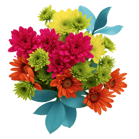 Sun and Sea Flower Bouquet Fresh Mixed Arrangement