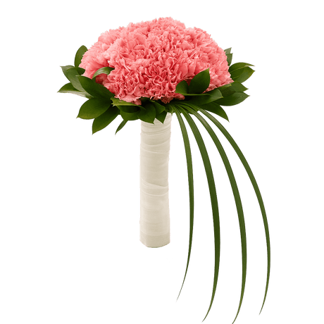 Pink Carnations Bridesmaids Bouquets 6 Sets Fresh Flowers 43 Stems Each