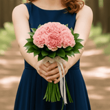 Pink Carnations Bridesmaids Bouquets 6 Sets Fresh Flowers 43 Stems Each