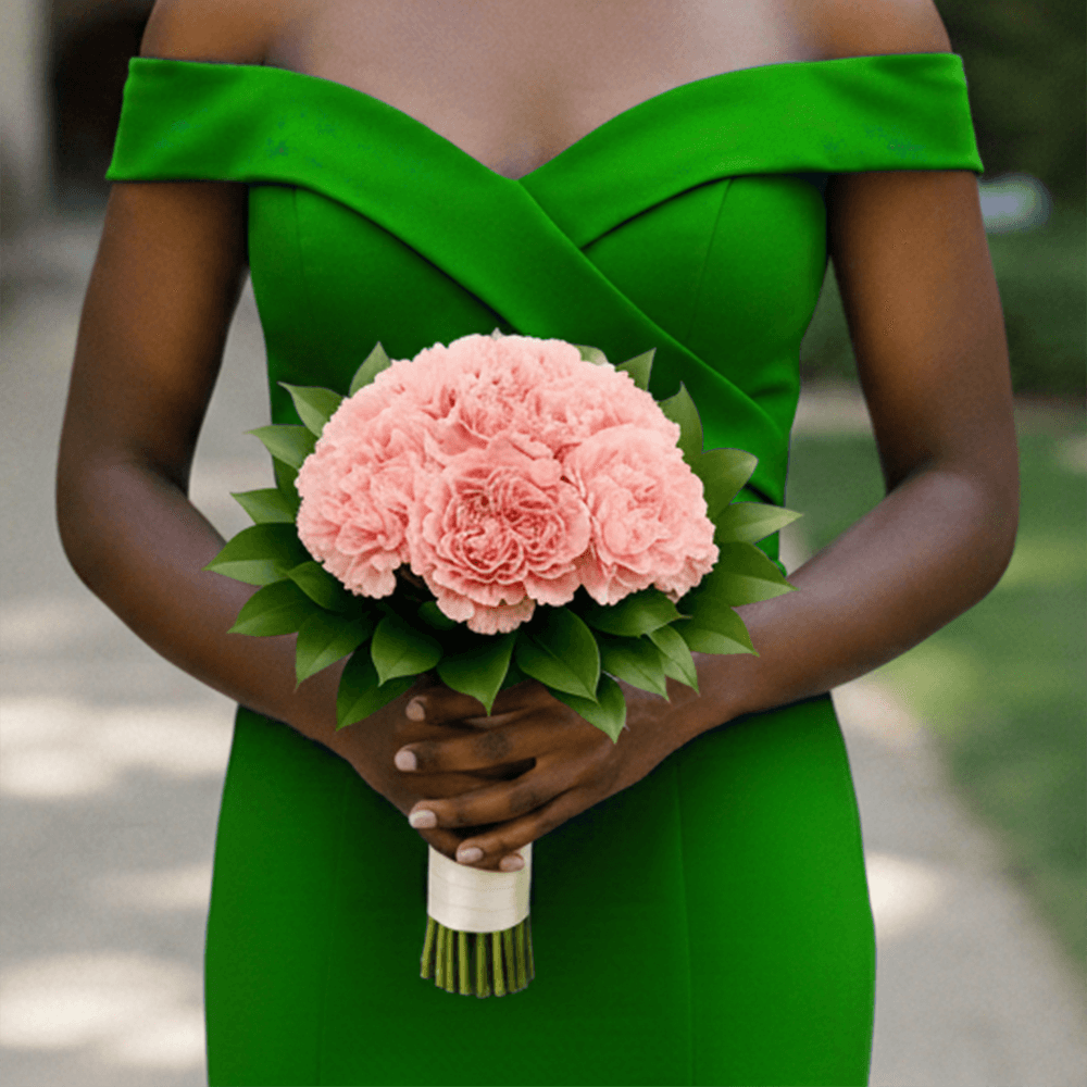 Pink Carnations Bridesmaids Bouquets 3 Sets Fresh Flowers 43 Stems Each