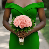 Pink Carnations Bridesmaids Bouquets 3 Sets Fresh Flowers 43 Stems Each