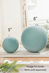 5" Ball Ornament - Frost Green