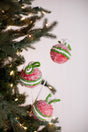 22” Frosted Ball Spray - Red/Green/White