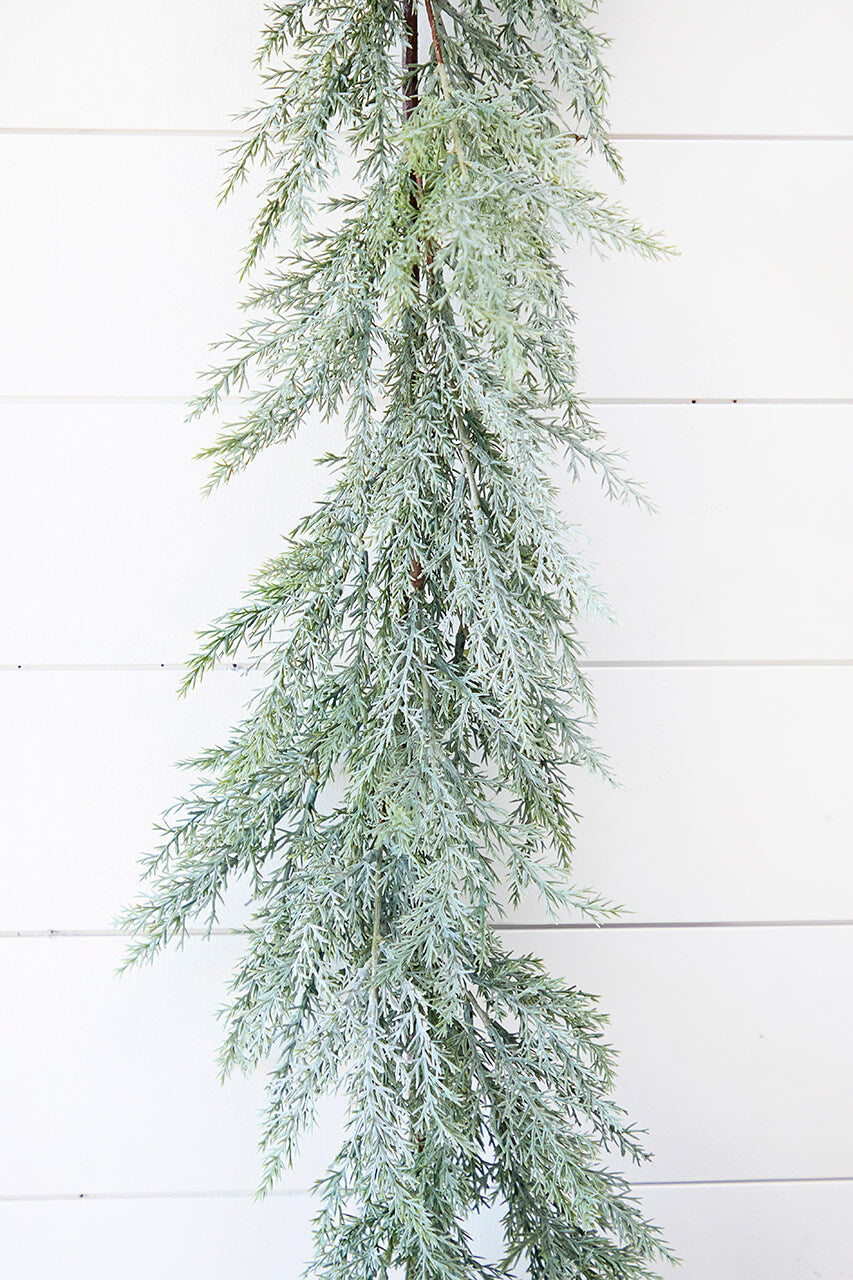 4' Frosted Cedar Garland