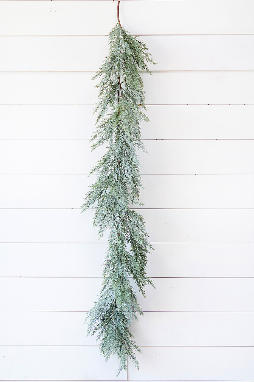 4' Frosted Cedar Garland