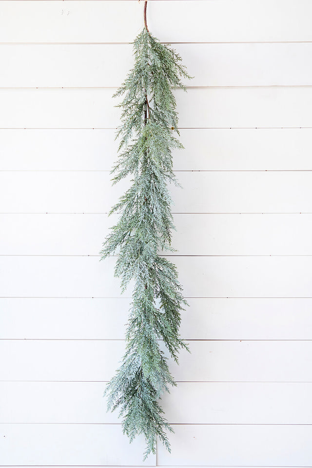 4' Frosted Cedar Garland