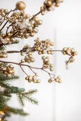 18" Frosted Iced Dew Berry Christmas Spray