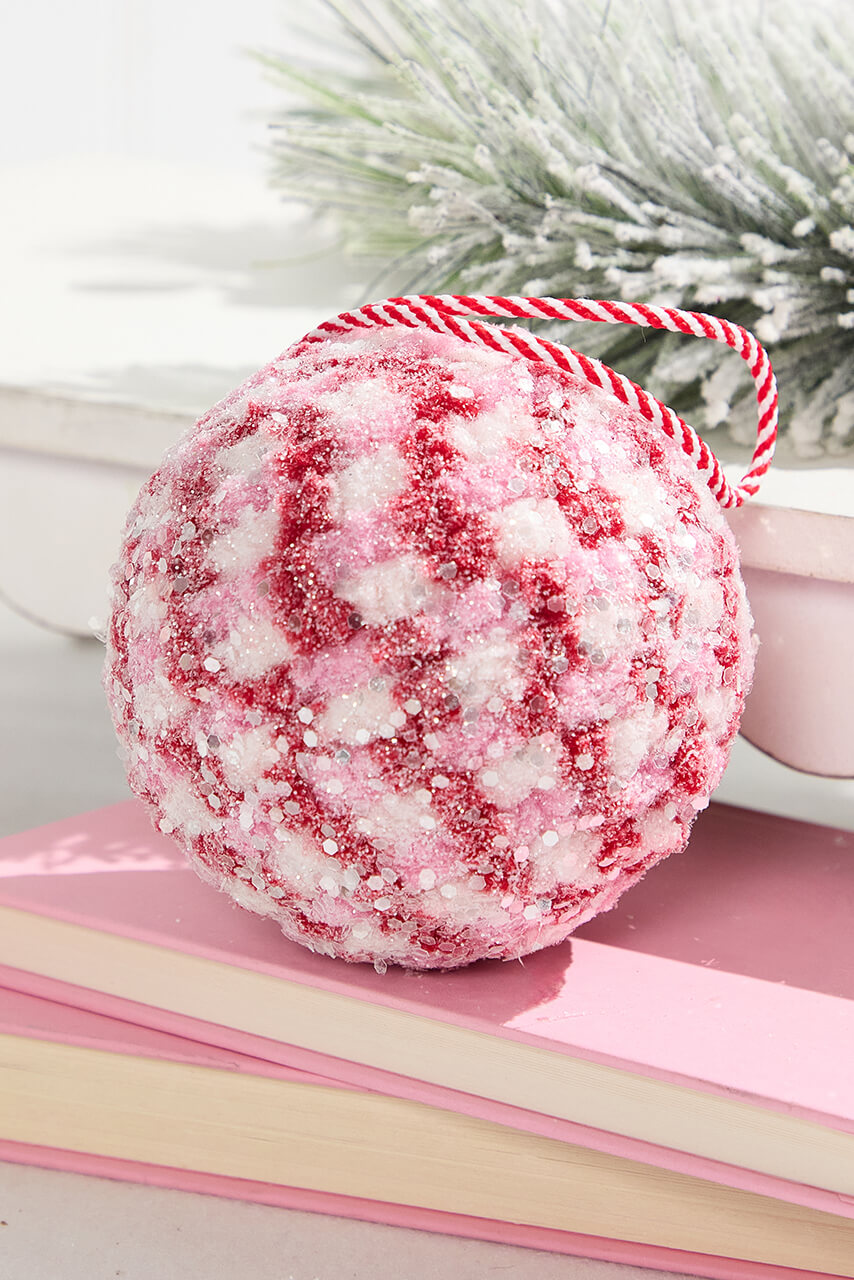 4" So Sweet Snowglitter Ball Ornament