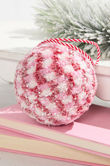 4" So Sweet Snowglitter Ball Ornament