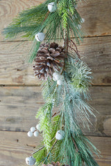 6’ Pine Berry Bell Garland