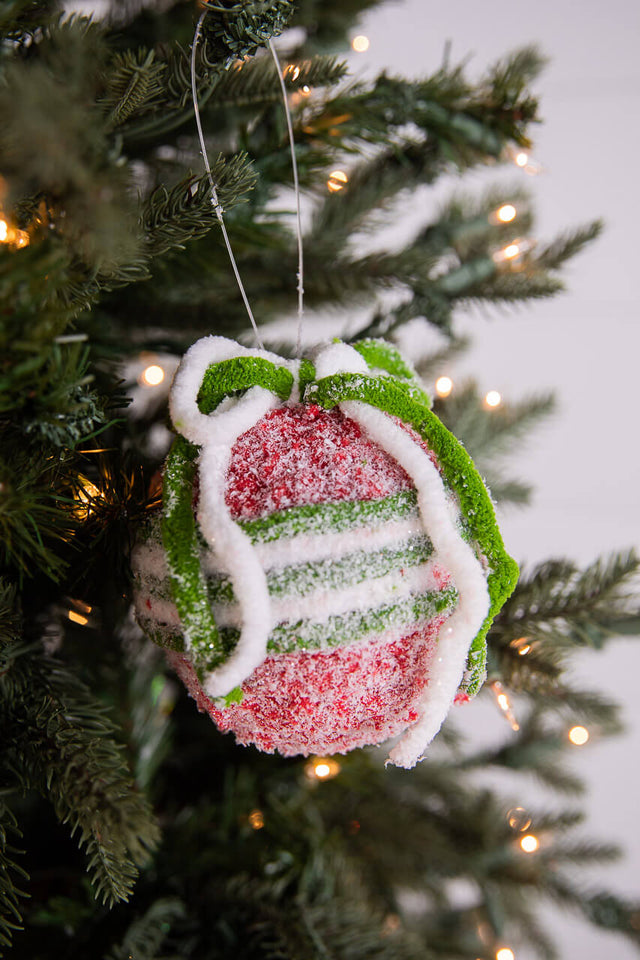 4.5” Frosted Ball Ornament